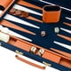 thumbnail image 3 of Backgammon Vovotuzzi 44 cm Portátil de Cuero PU Azul, 3 of 8