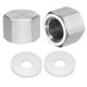 thumbnail image 1 of 2 Paquetes de Tapón Hexagonal, Conector de Tubería Hembra PT 1/4" de Acero Inoxidable 304 con Arandela, 1 of 7