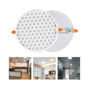 Genérico - Foco Led Techo Embutido Redondo Panel Luz Fria Blanco Abeja 18W