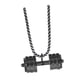 thumbnail image 5 of Colgante Con Mancuernas Para Hombre, Decoración Deportiva, Collar Creativo Para Fiestas Navide?as, Color Negro, 5 of 5
