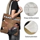 thumbnail image 3 of Mr. Bean Bolso de tela con estampado de lienzo para mujer, bolsa de compras reutilizable y estética, con cremallera interior, regalo para mujer,40*45cm., 3 of 6