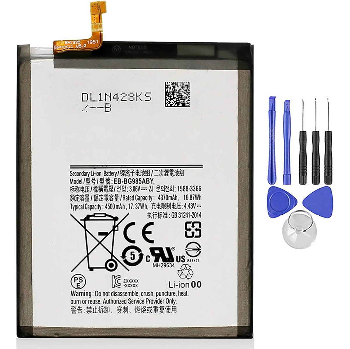 Genérico - Bateria Para Samsung S20 Plus G985 + Kit Herramientas