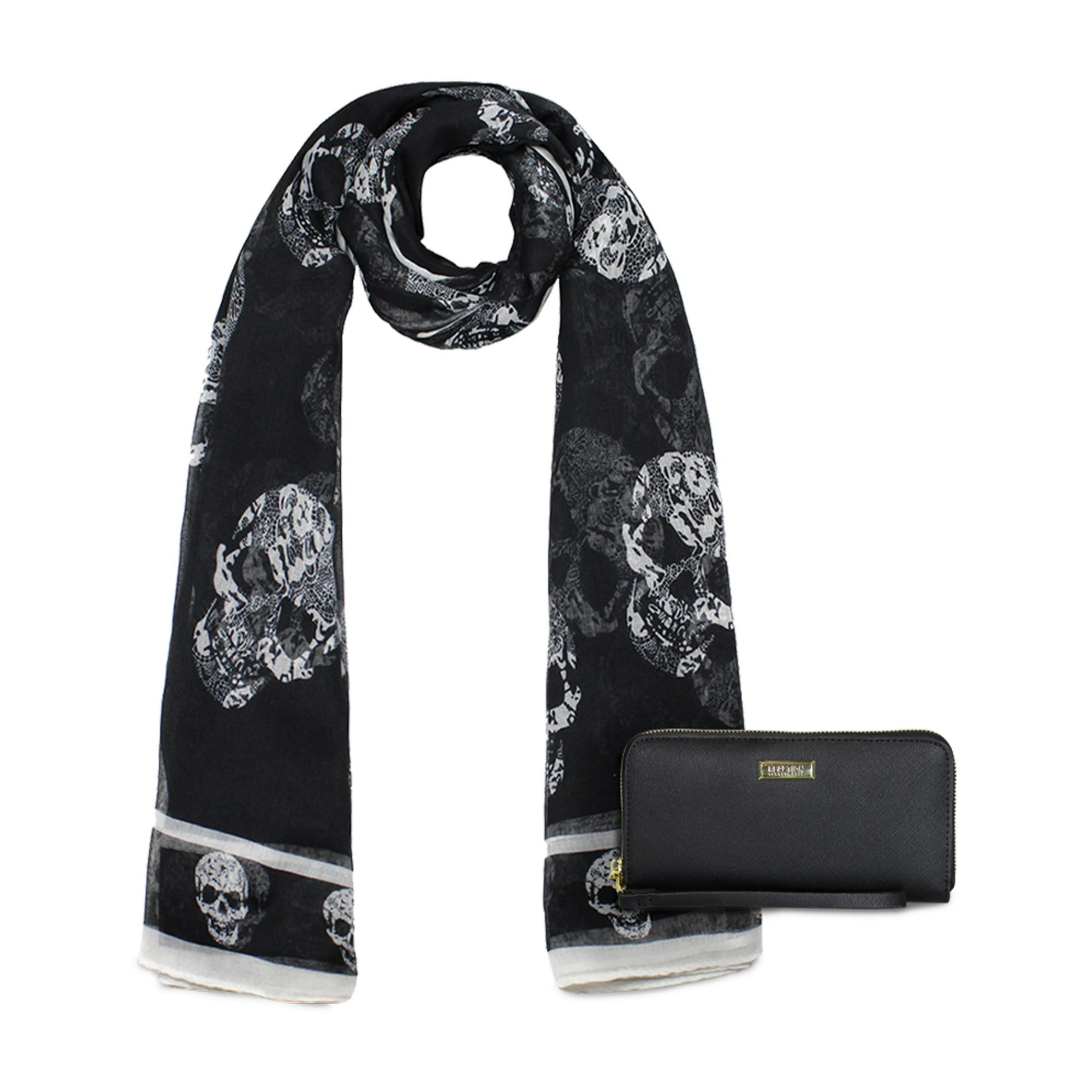 Kubayoff - Kenneth Cole - Pack Bufanda Oni Negro + Billetera Jaeda Negro