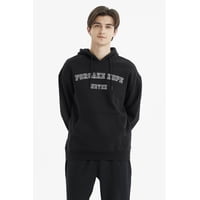 Fashionspark - Polerón Hombre Hoodie Print Frontal Negro