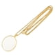 thumbnail image 1 of collar cadena mapa lupa lectura lupa lupa 5x oro, 1 of 2