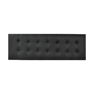 Importclick - Respaldo Elegante Super King Capitone 200X60 Cm Gris Oscuro Felpa Botones