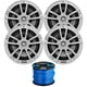 thumbnail image 1 of Parlantes Marinos Enrock Infinity 6.5" Paquete de 4 con Cable de 15 m, 1 of 4