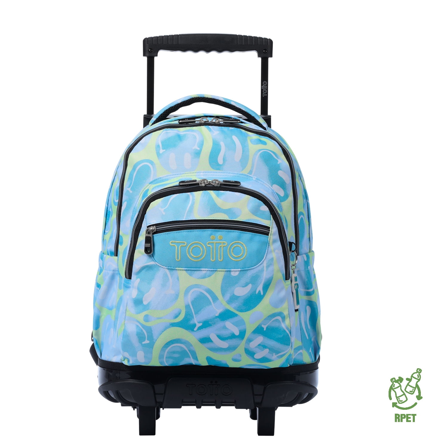 Mochila Escolar con Ruedas Bomper Renglon Happy Flow