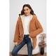 thumbnail image 3 of Chaqueta Mujer Reversible Peluda Invierno Calidad Premium 6072, 3 of 4