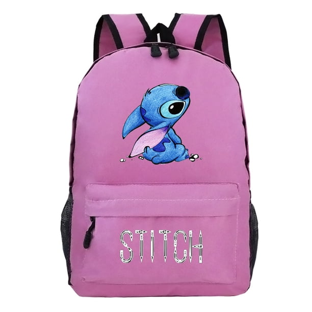 MINISO Disney Stitch Themed Backpack Durable Lightweight Daypack School Travel Cartoon Inspired Design with Secure Zip Closure