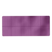 Magideal - Esterilla De Yoga Plegable, Antideslizante, Ligera, Fácil De Almacenar Para Hombres Y Mujeres, Esterilla De Entrenamiento Físico De 4Mm De Grosor Para Púrpura