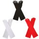 thumbnail image 2 of suxuMhao Guantes Largos Formales 17in Talla Única Guantes Elásticos de Noche para Fiesta Actuación Disfraz Vacaciones Prom Ocasiones Verde Guantes de Vestir de Poliéster 2 Pares, 2 of 2