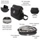 thumbnail image 5 of Bolso Baggallini Calais negro con estampado de leopardo, 5 of 9