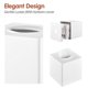 thumbnail image 5 of Soporte cuadrado blanco para caja de pañuelos Y-in Hand 13 × 13 × 14 cm, 5 of 7