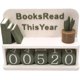thumbnail image 1 of Contador libros leídos año adorable estético lector números giratorios decoración escritorio blanco planta, 1 of 7