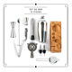 thumbnail image 2 of Juego Coctelera Set Utensilios Bar Inoxidable 12 Pzs, 2 of 3