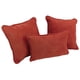 thumbnail image 1 of Almohadas Blazing Needles, microgamuza, cordones, rojo cardenal, 1 of 2