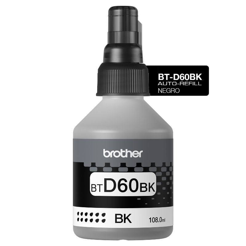 Brother - Botella De Tinta Original Btd60Bk Negro