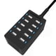 thumbnail image 1 of Cargador SABRENT, 60 W, 10 puertos USB, escritorio, detección automática inteligente, 1 of 9