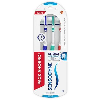 Cepillo De Dientes Repara & Protege Suave 3 Un Sensodyne
