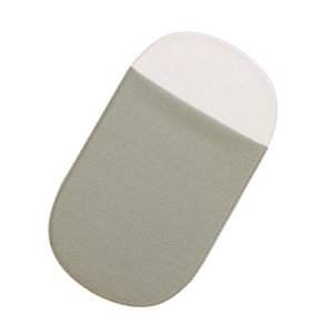 Magideal - Bolsa De Almacenamiento Con Soporte Para Disco Duro Externo Para Ordenador Portátil, Bolsa Trasera Autoadhesiva Elástica Para Accesorios De Ordenador, Gris