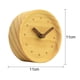 thumbnail image 2 of Reloj despertador creativo de madera maciza, moderno reloj de mesa pequeño con aguja de madera, silencioso, reloj de registro, 2 of 6