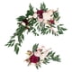 thumbnail image 1 of Flor Artificial Swag Hojas Verdes Colgando Para Telón De Fondo Fiesta Boda Coche Rojo Rosa, 1 of 5