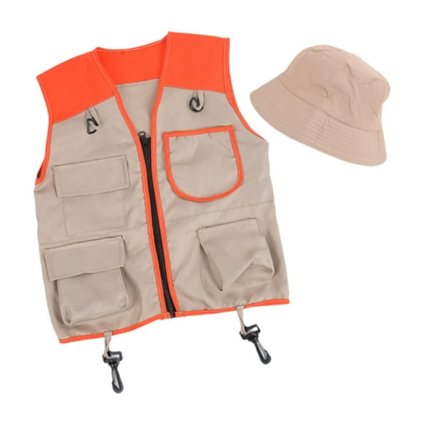 Chaleco para el explorador de niños Conjunto de la ropa al aire libre ropa de juguete educativo Propiedades de cumpleaños Backyard Adventure Regalo de