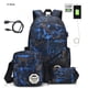 thumbnail image 1 of 3pcs/set Male backpacks high school bags for women 2023 boys one shoulder big student travel bag men school backpack sac mochila, 1 of 3