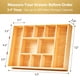 thumbnail image 4 of Organizador de cajones de escritorio Umilife Bamboo con divisores ajustables, 4 of 6