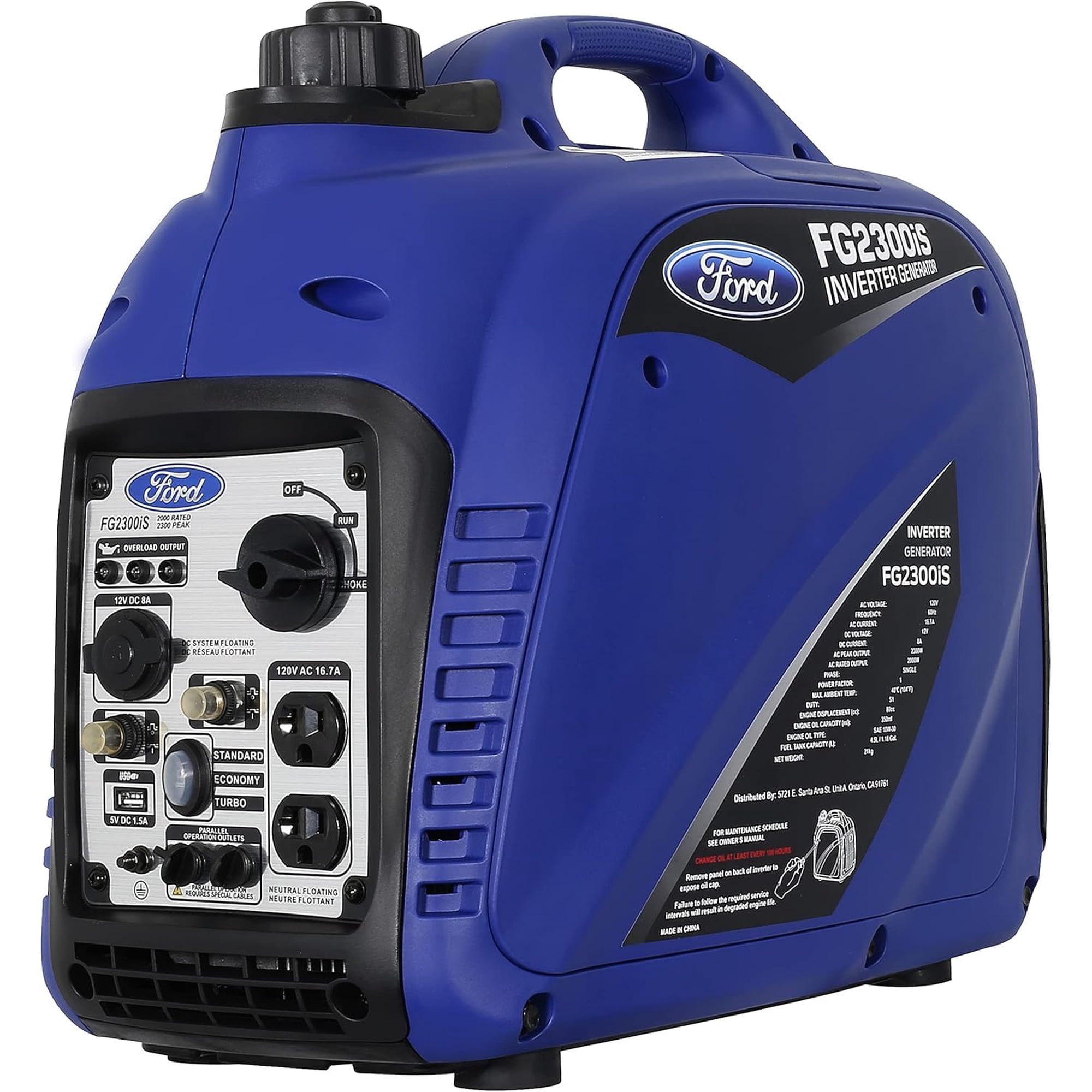 Generador Eléctrico Ford Fg2300is 2300w Con Inversor De Gas Portátil