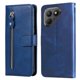thumbnail image 4 of Funda tipo cartera para Tecno Pova 7 con bolsillo con cremallera y ranuras para tarjetas – Función de soporte Azul, 4 of 5