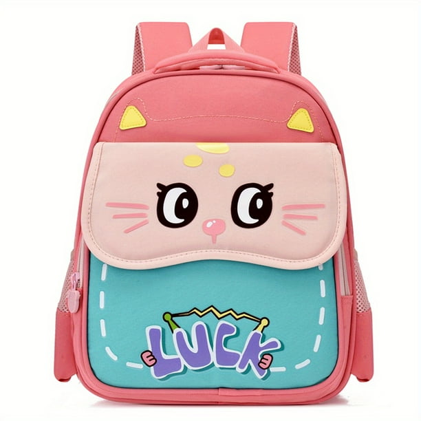 Little Girls Boys Schoolbag With Protective Spine Burden Relieving Schoolbag For Kindergarten Children's Lightweight Backpack