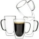 thumbnail image 1 of Pack 4 Mug Taza De Café 16oz 470ml Doble Pared Vidrio Vaso Termico, 1 of 6