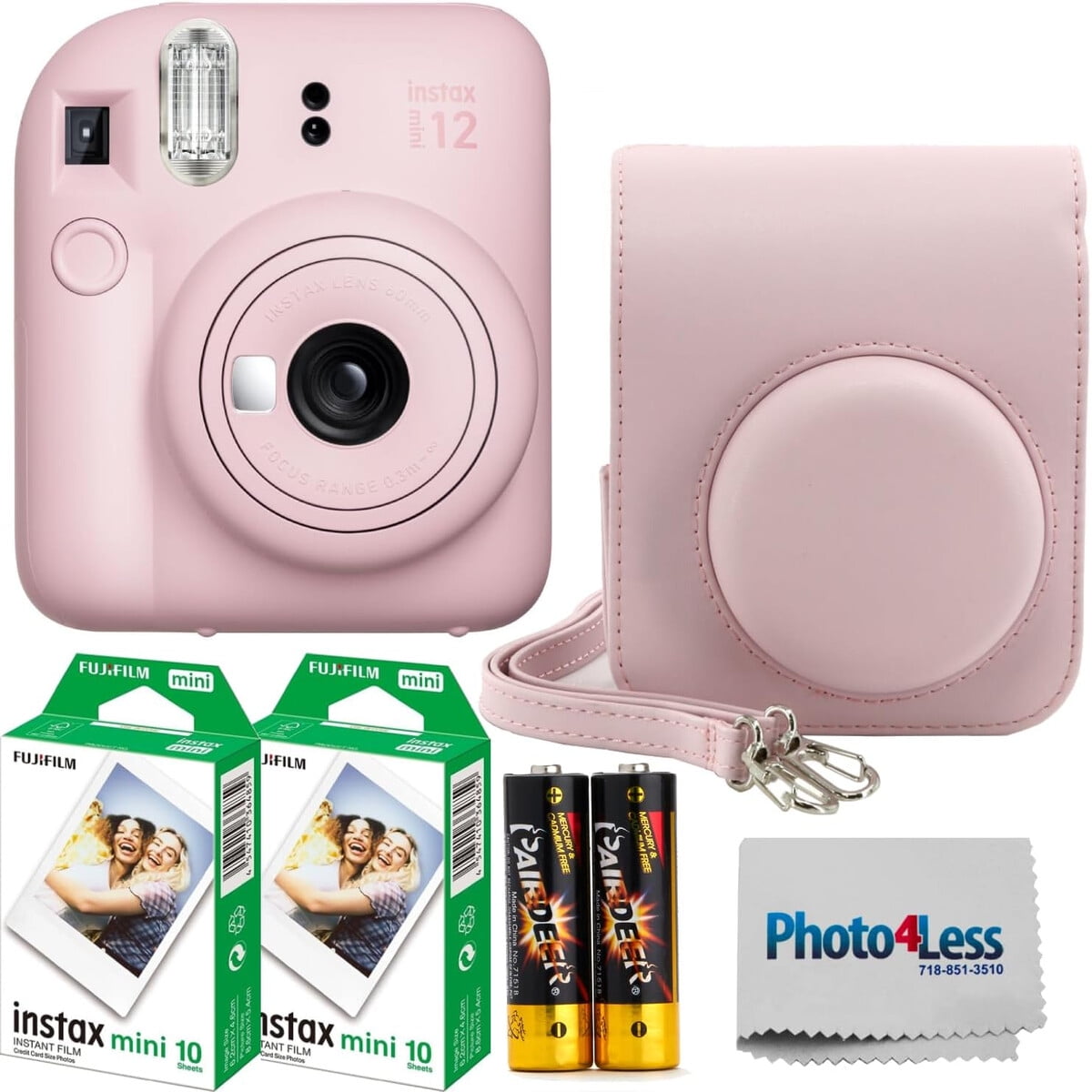 Cámara Instantánea Fujifilm Instax Mini 12 Kit Rosa Blossom