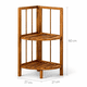 thumbnail image 3 of Repisa De Madera 2 Niveles Esquinera Plegable Multiuso, 3 of 5