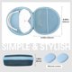 thumbnail image 4 of Funda rígida para AirPods Max ProCase con funda de silicona para auriculares, color azul marino, 4 of 7