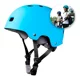thumbnail image 1 of Casco Bicicleta Skate Roller Scooter Adutos Niños Regulable Celeste, L (58-62 cm), 1 of 3