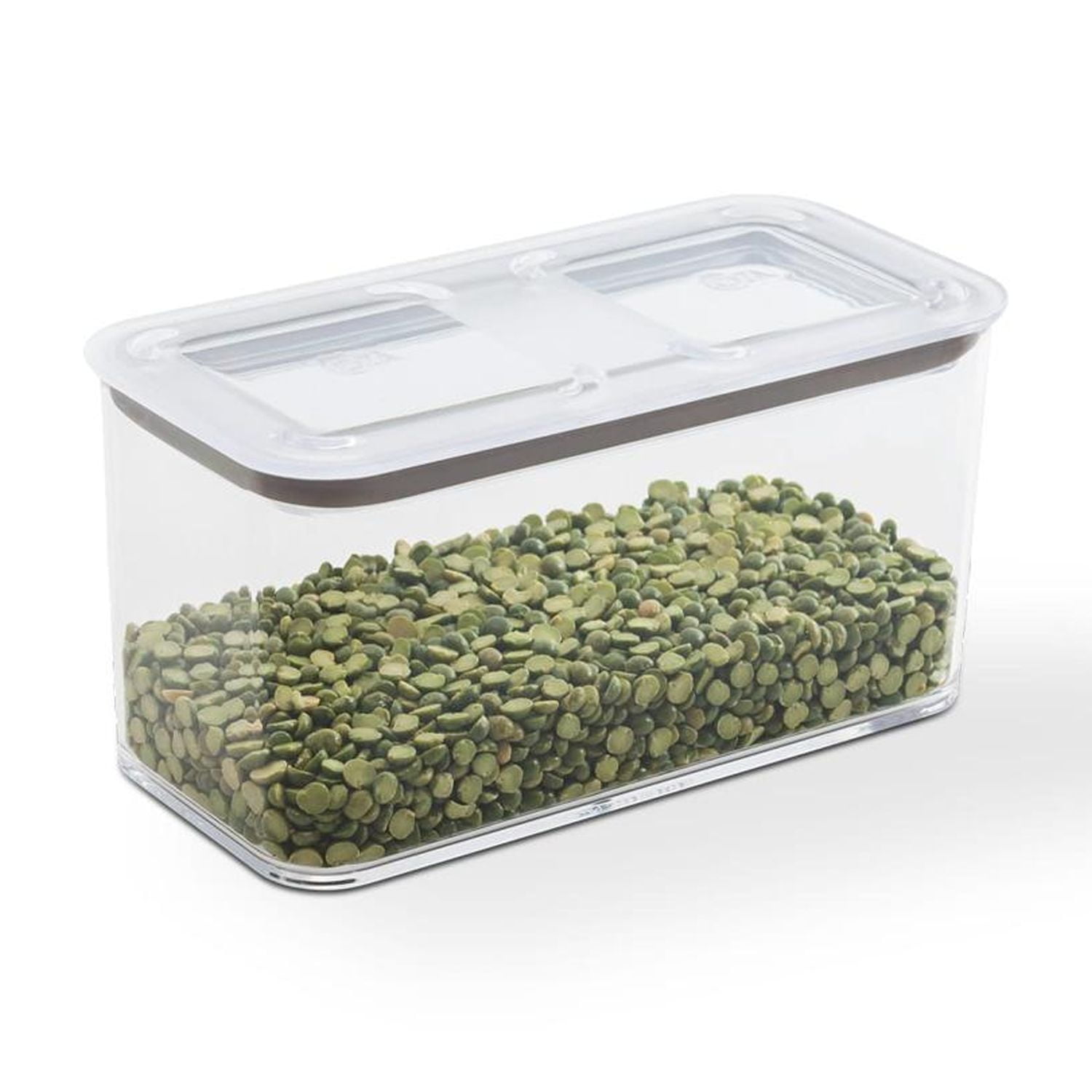 Coza - Contenedor Hermético Rectangular Modo 1,3 L Cristal Blanco