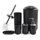 thumbnail image 1 of "Juego De Accesorios De Baño Belug  De 6 Piezas Plástico Y Hogar Negro ", 1 of 5