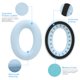 thumbnail image 2 of Almohadillas Earrock para auriculares Bose QC45/35/25/15 – Azul cielo, 2 of 9
