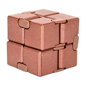 Soleio - Juguete Fidget Cube Infinito Anti Estrés Dorado