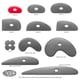 thumbnail image 3 of Costilla de polímero MudTools Shape 0 roja, muy suave, 3 of 3