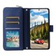 thumbnail image 2 of Funda Cartera con Cremallera y Correa para Samsung Galaxy S26 5G Soporte y Tarjetero Azul, 2 of 6