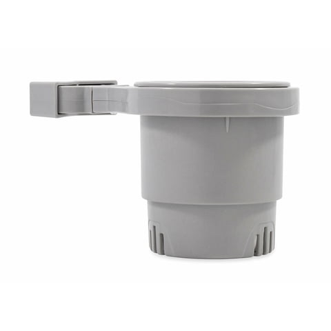 Portavasos Camco Con Pinza Grande Montada Para Riel De 1,5 A 5 Cm, Color Gris