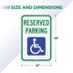thumbnail image 3 of Señal de Estacionamiento OLANZU 46 × 30 cm Pack de 4 – Acceso para Personas con Discapacidad, 3 of 7