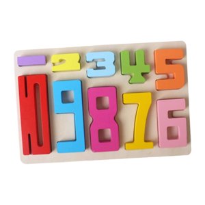 Magideal - Juego De Rompecabezas De Números De Madera, Juegos Preescolares, Aprendizaje De Números Matemáticos, Juguetes Educativos Para Niños De Guardería, Jueg