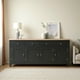 thumbnail image 1 of Aparador Buffet de madera Rack XL 180x45x80 color Negro cubierta Natural, 1 of 3