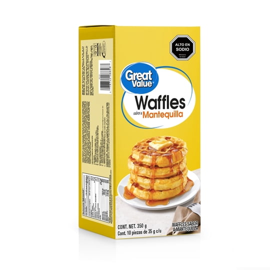 Waffles Buttermilk 3 Uni 310 g Great Value