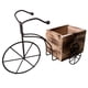 thumbnail image 3 of Maceta De Bicicleta, Adorno, Maceta, Caja De Flores De Madera Para Estante, Jardín, Oficina, Color Madera, 3 of 5